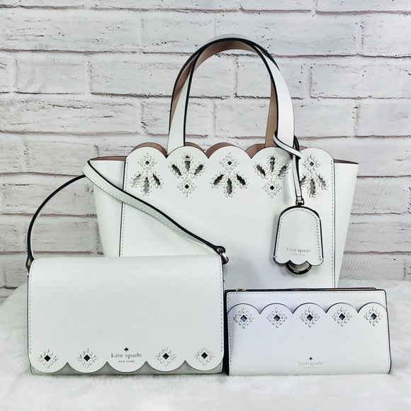 3PCS Kate Spade Mini Mina Satchel Wallet Crossbody - Picture 1 of 8